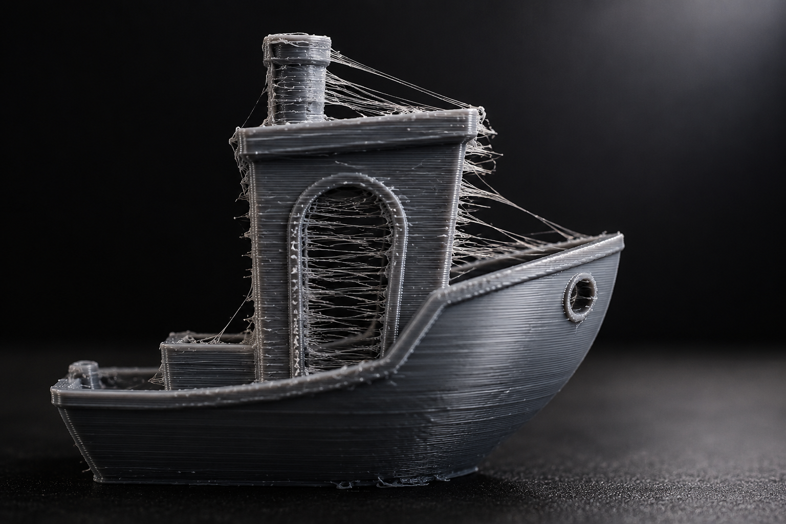 Example of Stringing on a 3D print